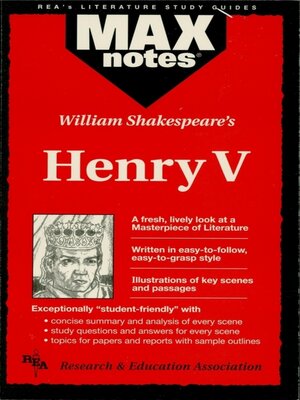 cover image of Henry V (MAXNotes Literature Guides)